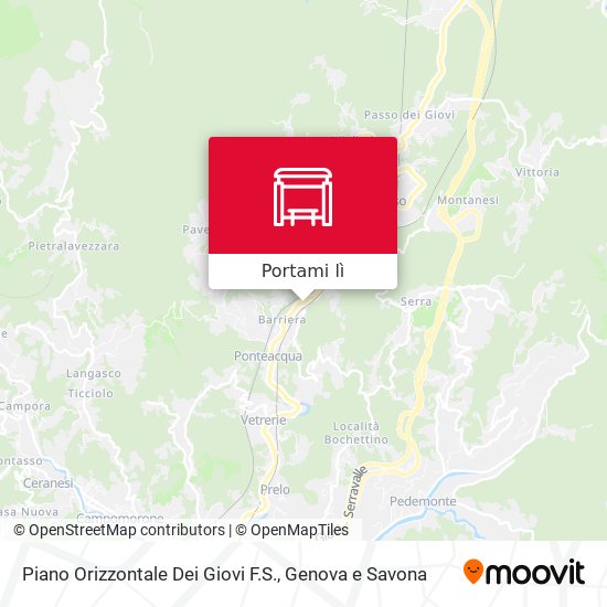 Mappa Piano Orizzontale Dei Giovi F.S.