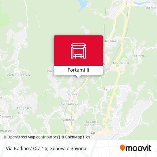 Mappa Via Badino / Civ. 15