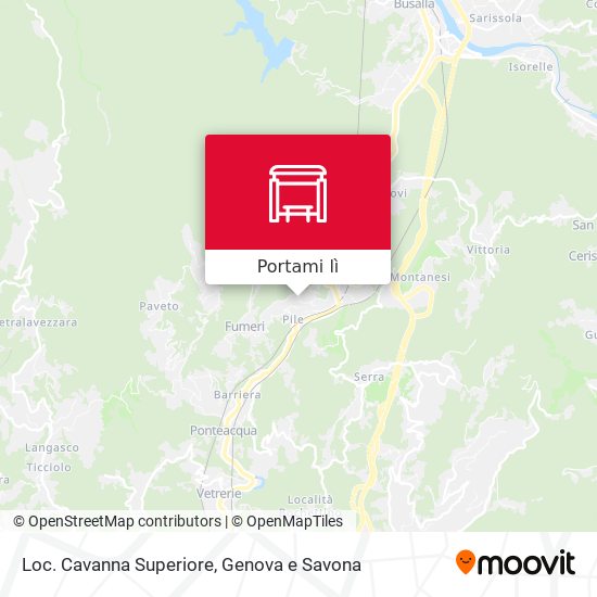 Mappa Loc. Cavanna Superiore