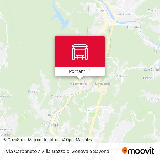Mappa Via Carpaneto / Villa Gazzolo