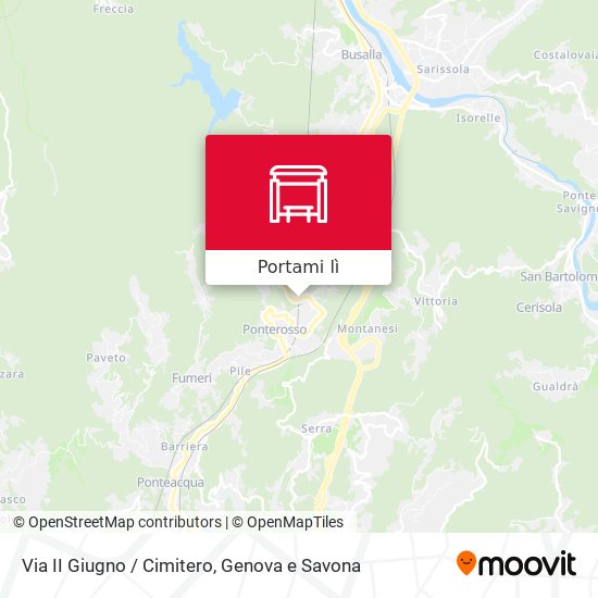Mappa Via II Giugno / Cimitero