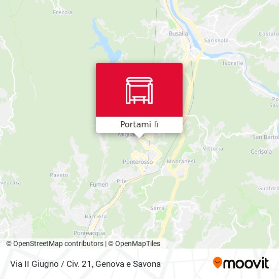 Mappa Via II Giugno / Civ. 21
