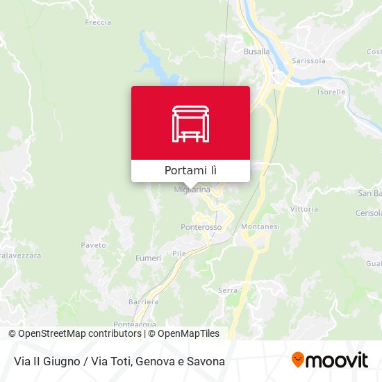 Mappa Via II Giugno / Via Toti