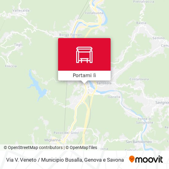 Mappa Via V. Veneto / Municipio Busalla