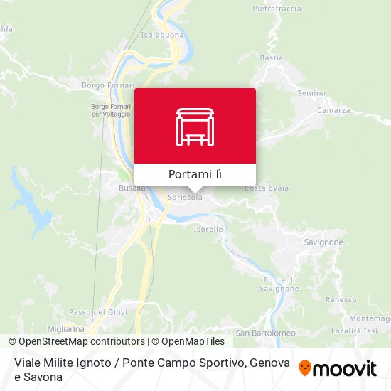Mappa Viale Milite Ignoto / Ponte Campo Sportivo