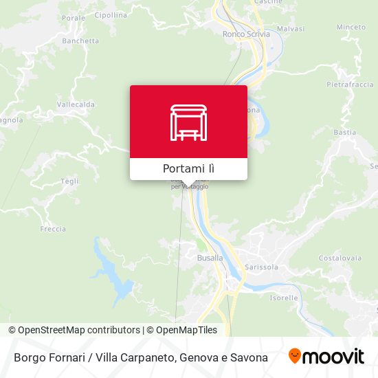 Mappa Borgo Fornari / Villa Carpaneto