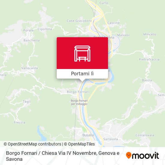 Mappa Borgo Fornari / Chiesa Via IV Novembre
