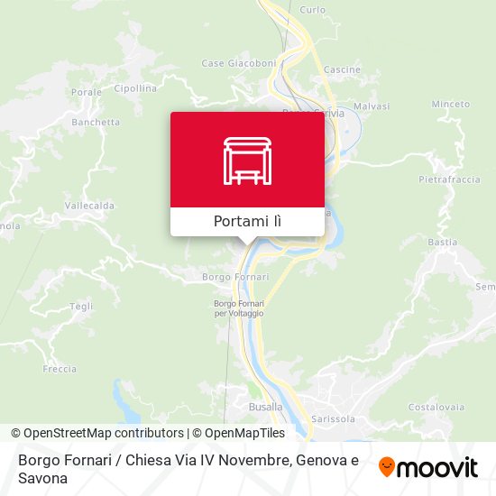 Mappa Borgo Fornari / Chiesa Via IV Novembre