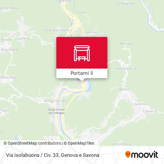 Mappa Via Isolabuona / Civ. 33