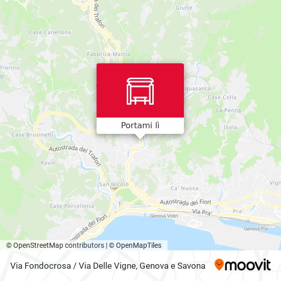 Mappa Via Fondocrosa / Via Delle Vigne
