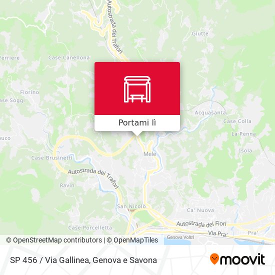 Mappa SP 456 / Via Gallinea