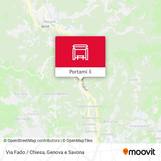 Mappa Via Fado / Chiesa