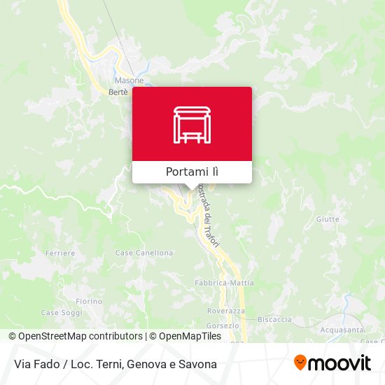 Mappa Via Fado / Loc. Terni