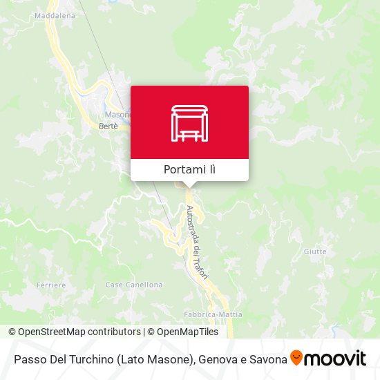 Mappa Passo Del Turchino (Lato Masone)