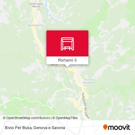 Mappa Bivio Per Busa