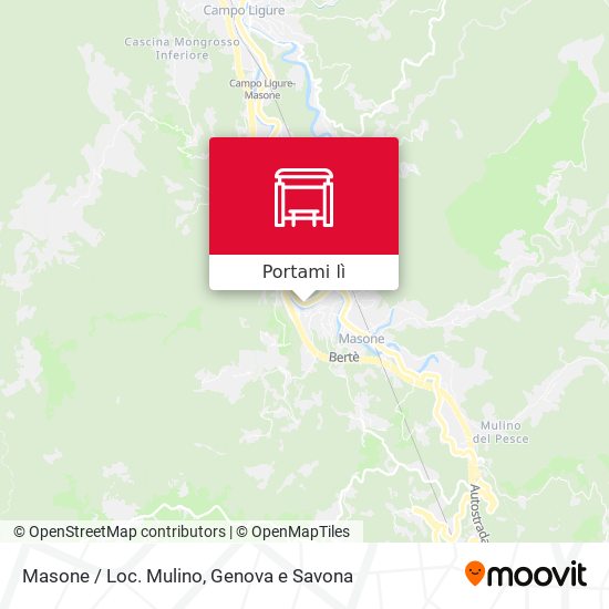 Mappa Masone / Loc. Mulino