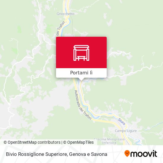 Mappa Bivio Rossiglione Superiore