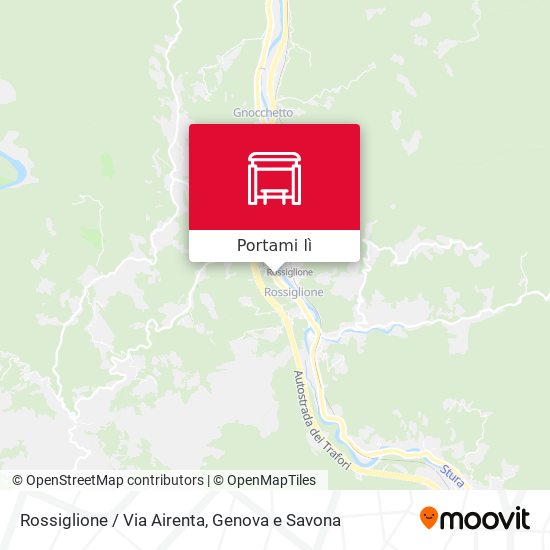 Mappa Rossiglione / Via Airenta