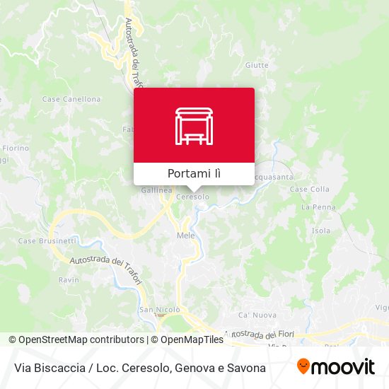 Mappa Via Biscaccia / Loc. Ceresolo