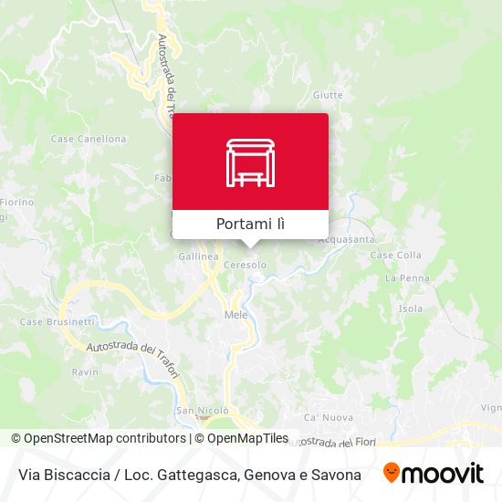 Mappa Via Biscaccia / Loc. Gattegasca