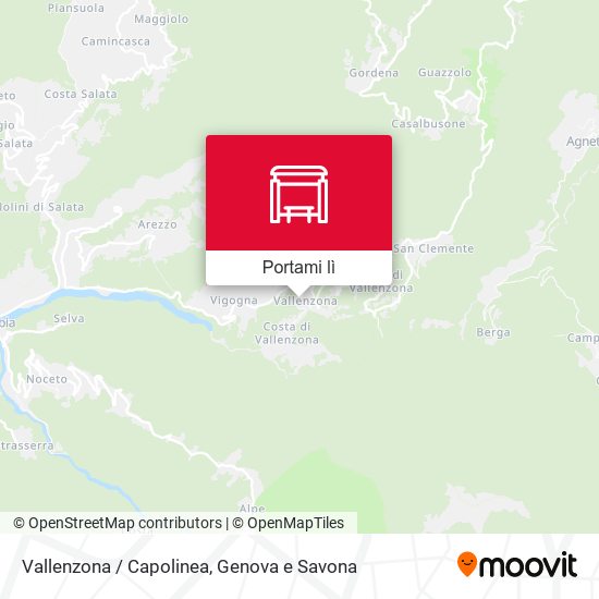 Mappa Vallenzona / Capolinea
