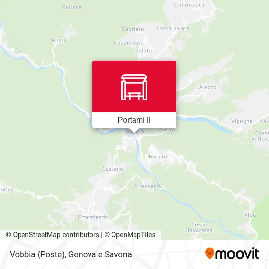 Mappa Vobbia (Poste)