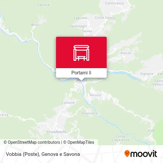 Mappa Vobbia (Poste)