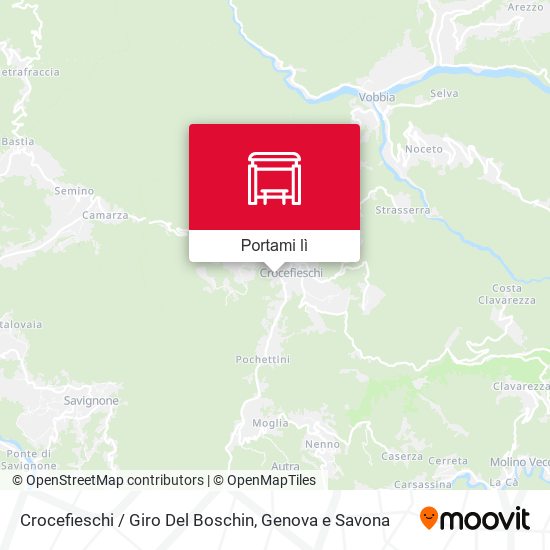 Mappa Crocefieschi / Giro Del Boschin