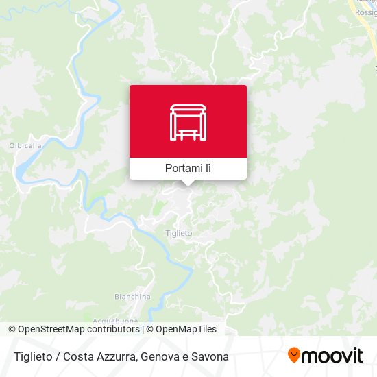 Mappa Tiglieto / Costa Azzurra