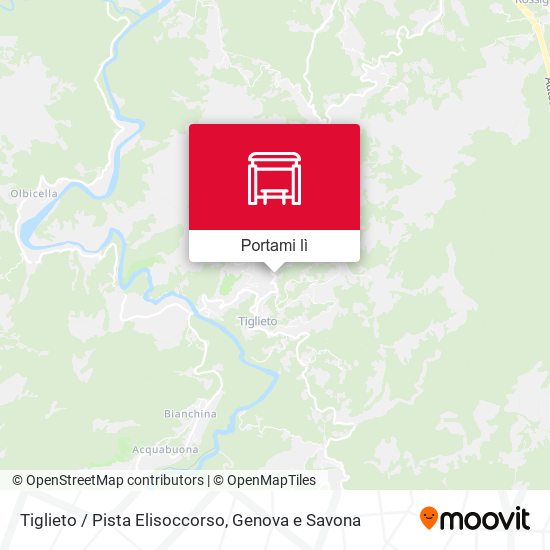 Mappa Tiglieto / Pista Elisoccorso