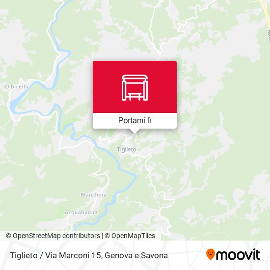 Mappa Tiglieto / Via Marconi 15