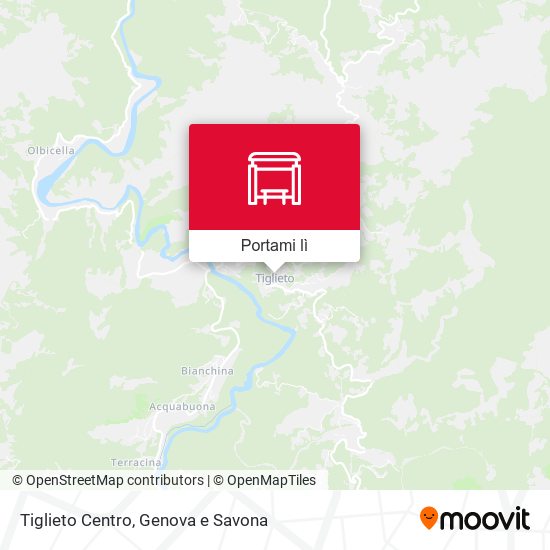 Mappa Tiglieto Centro