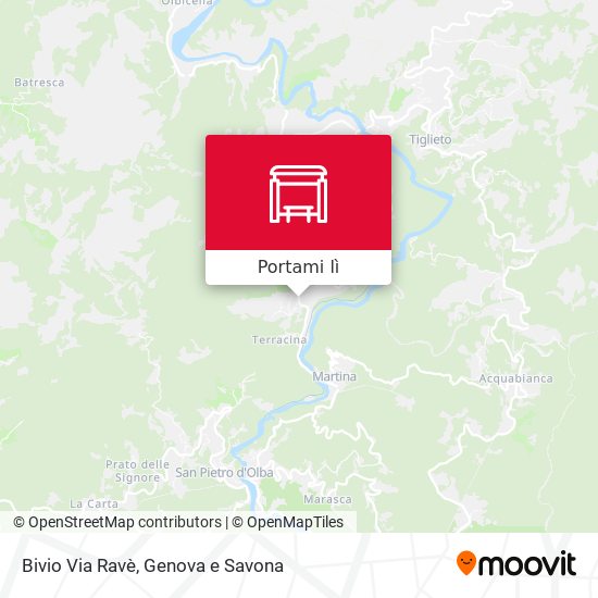 Mappa Bivio Via Ravè