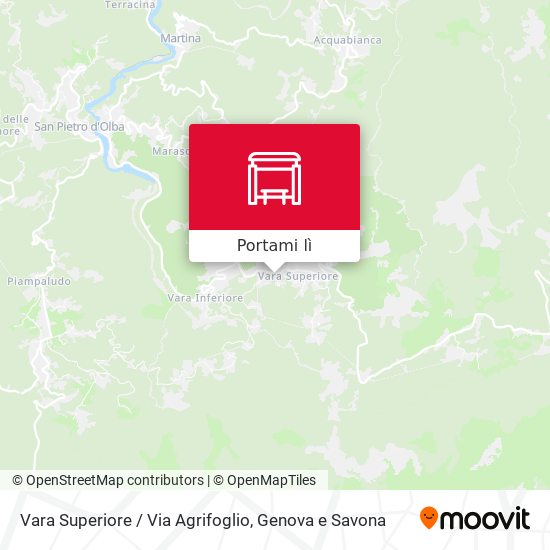 Mappa Vara Superiore / Via Agrifoglio