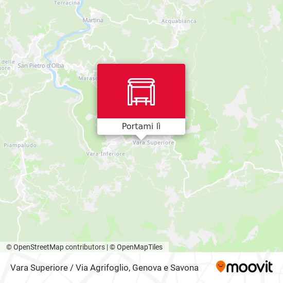 Mappa Vara Superiore / Via Agrifoglio