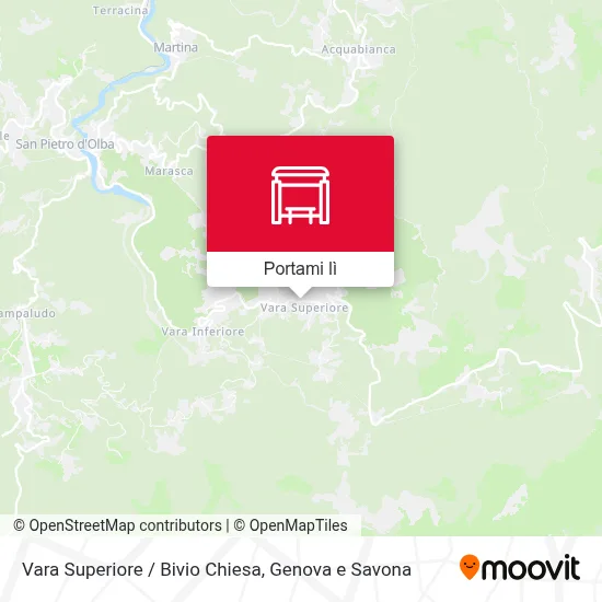 Mappa Vara Superiore / Bivio Chiesa