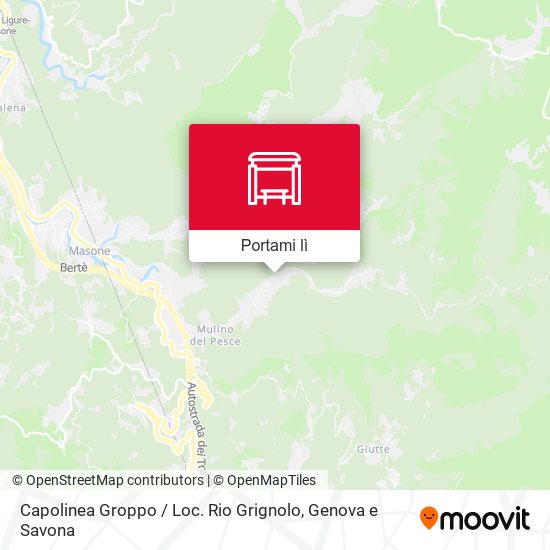 Mappa Capolinea Groppo / Loc. Rio Grignolo