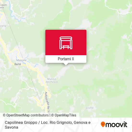 Mappa Capolinea Groppo / Loc. Rio Grignolo