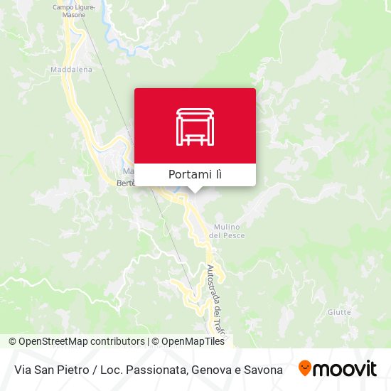 Mappa Via San Pietro / Loc. Passionata