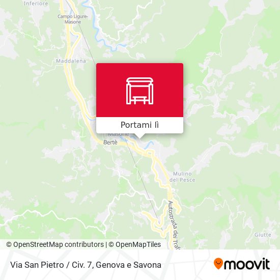 Mappa Via San Pietro / Civ. 7