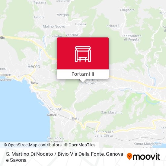 Mappa S. Martino Di Noceto / Bivio Via Della Fonte