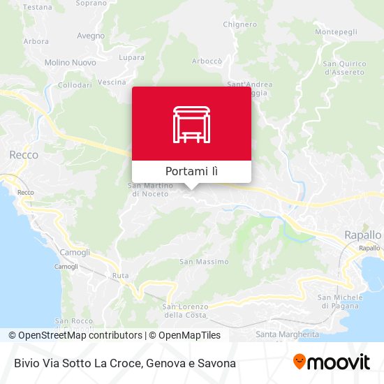 Mappa Bivio Via Sotto La Croce