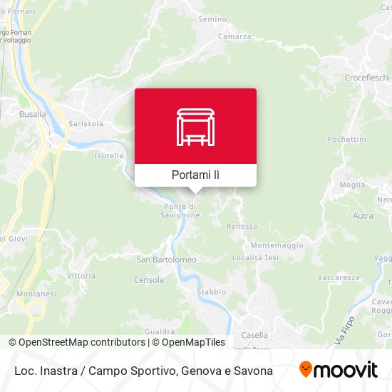 Mappa Loc. Inastra / Campo Sportivo