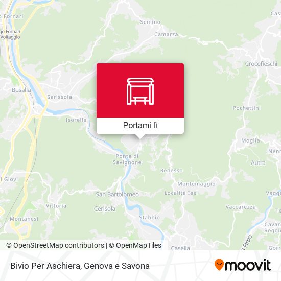 Mappa Bivio Per Aschiera