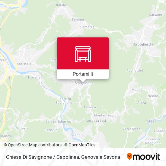 Mappa Chiesa Di Savignone / Capolinea