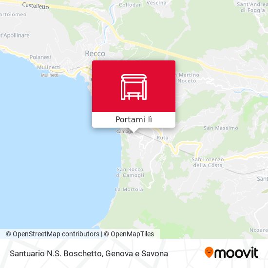 Mappa Santuario N.S. Boschetto