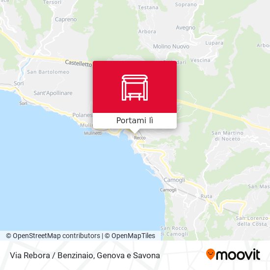 Mappa Via Rebora / Benzinaio