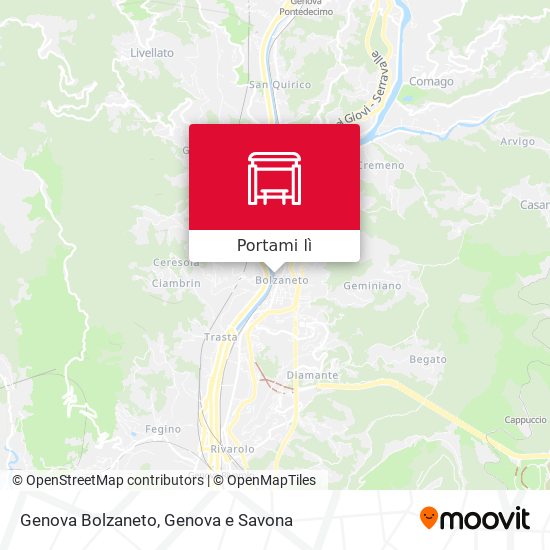 Mappa Genova Bolzaneto