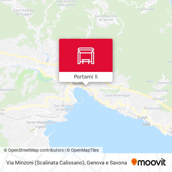 Mappa Via Minzoni (Scalinata Calissano)