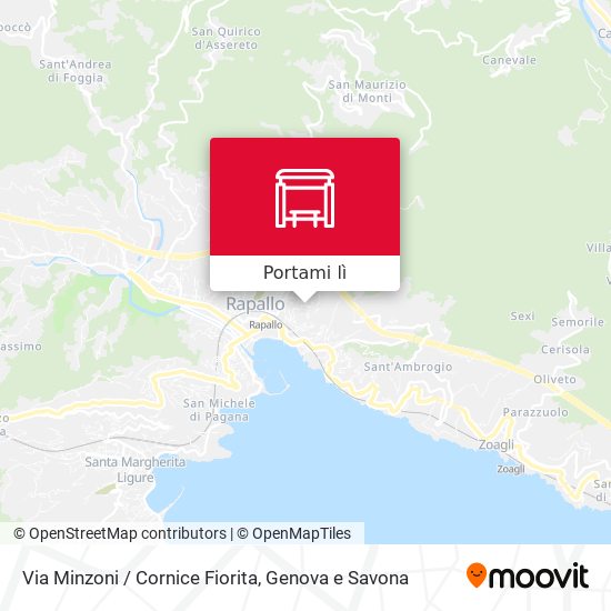 Mappa Via Minzoni / Cornice Fiorita